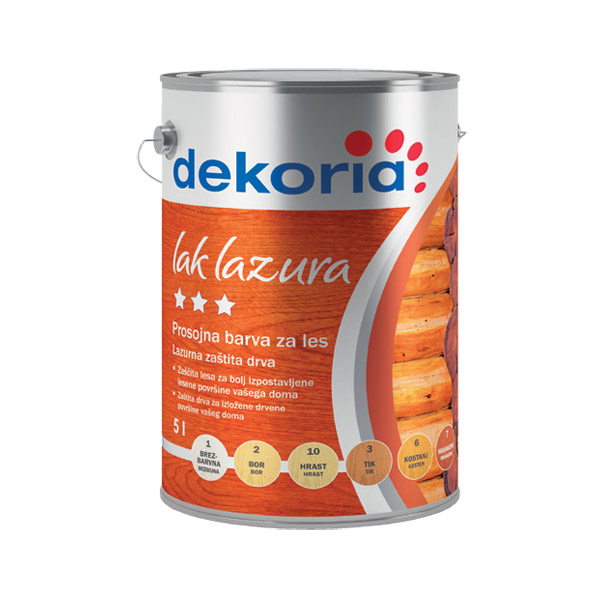 BARVA ZA LES LAK LAZURA DEKORIA