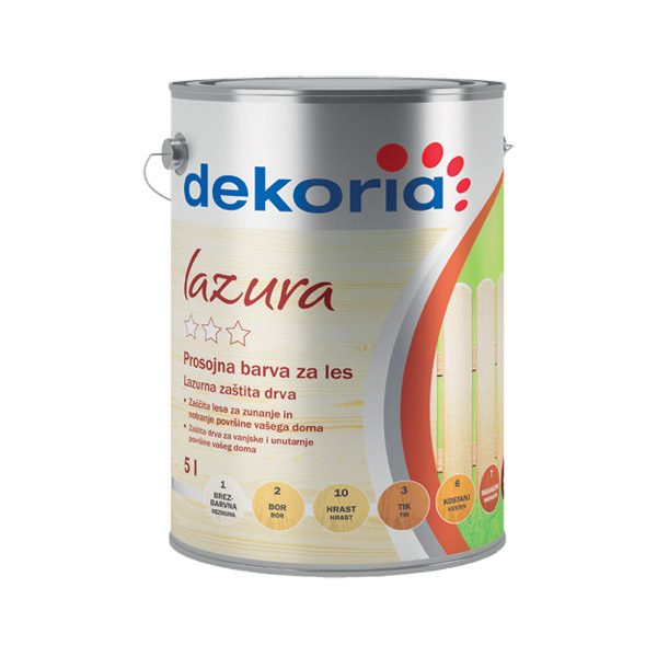 BARVA ZA LES LAZURA DEKORIA