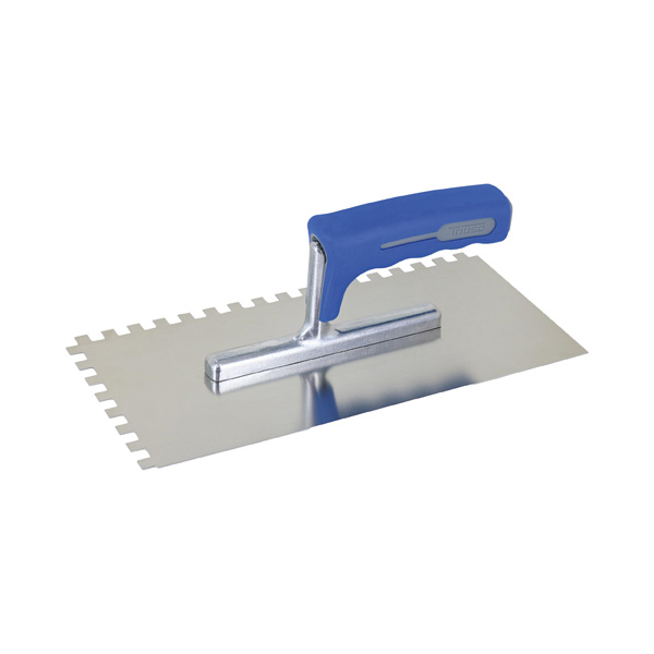 ZOBATA ZIDARSKA GLADILKA, 2K ROČAJ, INOX, TRIUSO