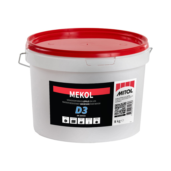 VODOODPORNO LEPILO ZA LES MEKOL D3, MITOL