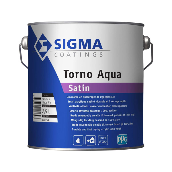 AKRILNI EMAJL ZA LES IN KOVINO SIGMA TORNO AQUA SATIN