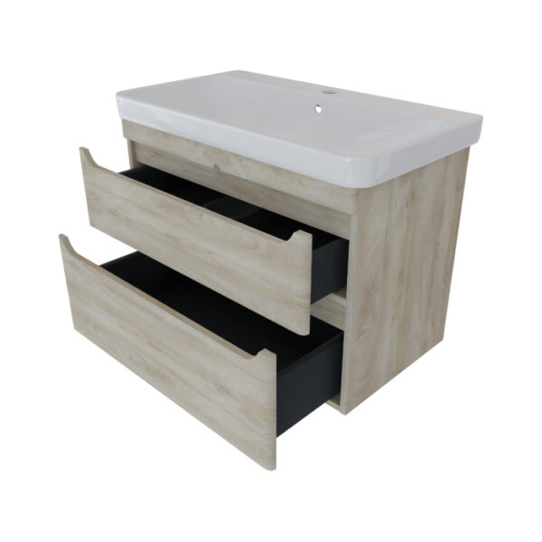 KOPALNIŠKA OMARICA Z UMIVALNIKOM LINEA ELEGANT SYNCHRO, 80 cm