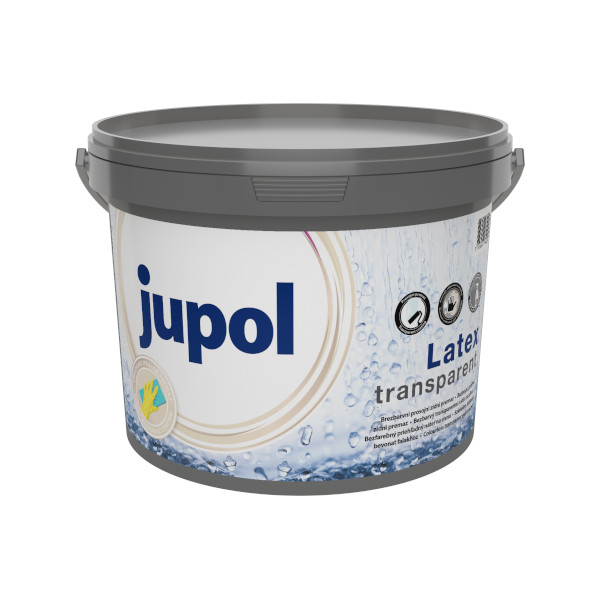 PRALNI PROSOJNI PREMAZ JUPOL LATEX TRANSPARENT, JUB