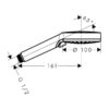 TUŠ ROČKA VERNIS BLEND ČRNA, 26270670, HANSGROHE