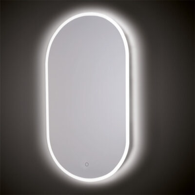 OVALNO OGLEDALO LOTUS, LED OSVETLITEV, NA DOTIK, ZATEMNITEV