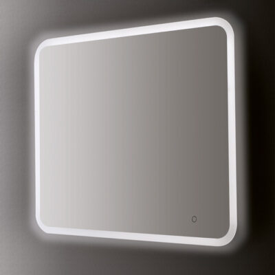 PRAVOKOTNO OGLEDALO LOTUS, LED OSVETLITEV, NA DOTIK, ZATEMNITEV