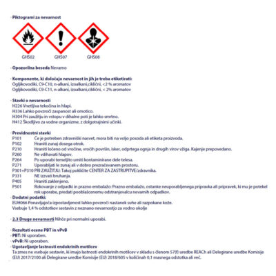 SREDSTVO ZA ODSTRANJEVANJE OLJNIH MADEŽEV MELLERUD