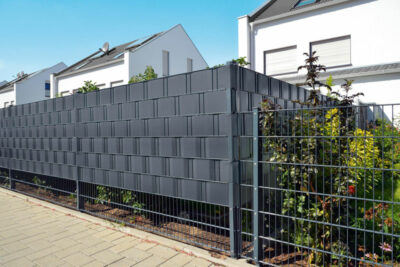 OGRAJNI TRAK ZA PANEL, S SPONKAMI, ANTRACIT