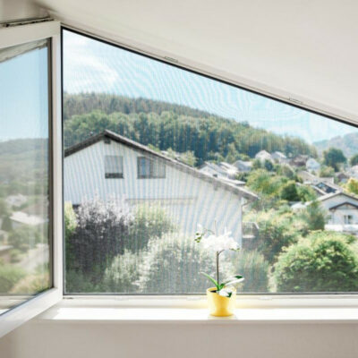 OKVIR SIMPLY CLICK Z MREŽO PROTI INSEKTOM, ZA OKNO, STKL. VLAKNA, BEL