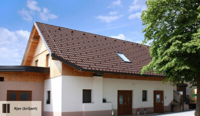 BETONSKI DVOVALNI STREŠNIK GOLOB, RJAV BRILJANT