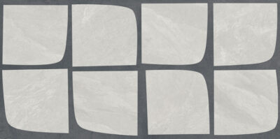 DEKOR GRES PLOŠČICA NESTING WHITE SYNERGY, RETIFICIRANA, DEL CONCA