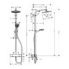 TERMOSTATSKI TUŠ SET CROMETTA S 240 1JET VARIA, ECOSMART, 27268000, HANSGROHE