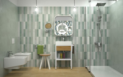 STENSKA KERAMIČNA PLOŠČICA KARMA SMERALDO STRIPE, IDEA CERAMICA