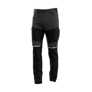DELOVNE HLAČE DO PASU OAK, TEMNO SIVO-ČRNE, SAFETY JOGGER