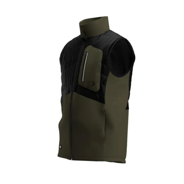 DELOVNI BREZROKAVNIK OAK, OLIVNO ZELEN-ČRN, SAFETY JOGGER