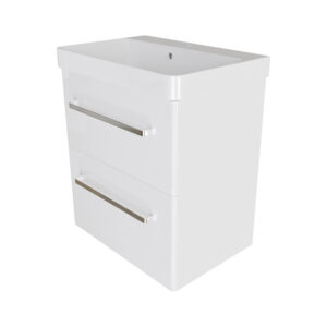 KOPALNIŠKA OMARICA Z UMIVALNIKOM LINEA SLIM, BELA